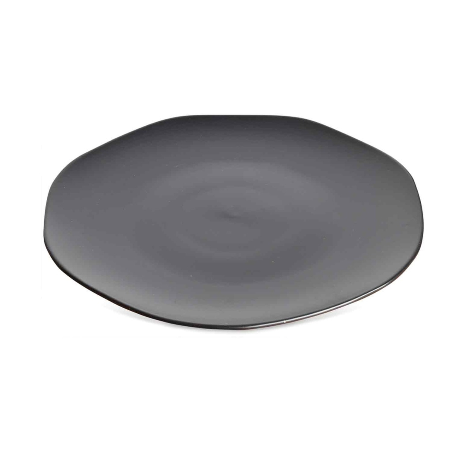 Assiette à déjeuner Tribu Noir Opjet