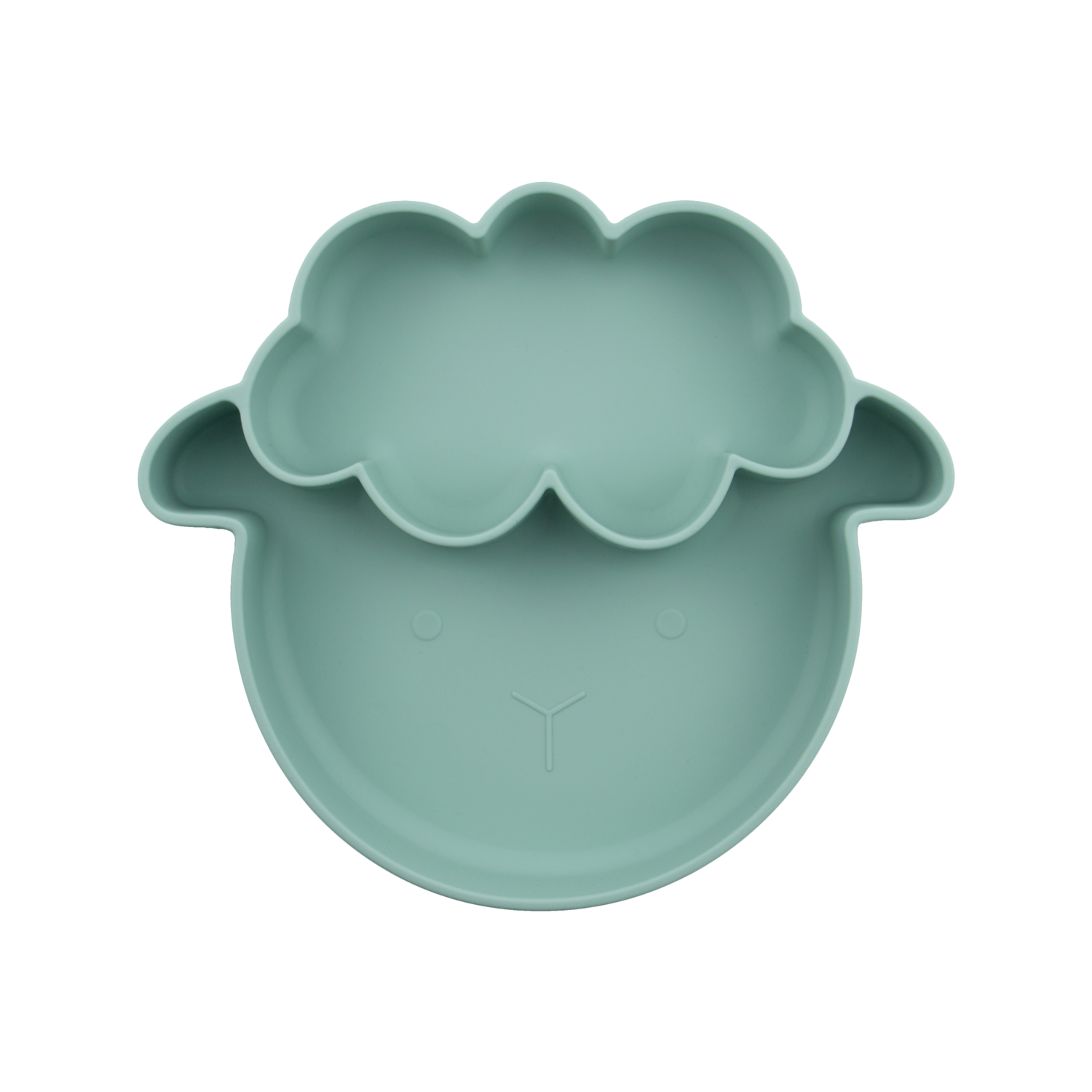 Assiette Compartimentée Mouton Menthe ChoO