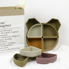 Assiette Compartimentée Ours Albert Kaki Multi Mix ChoO