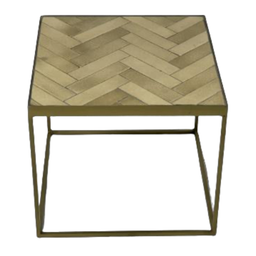 Bazardeluxe Guéridon Chevron Sand