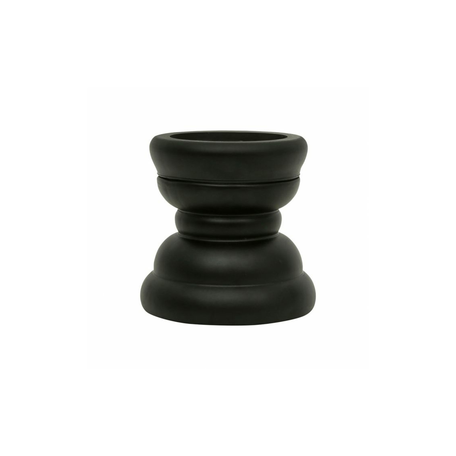 Bougeoir Cyme Noir Small Côté Table