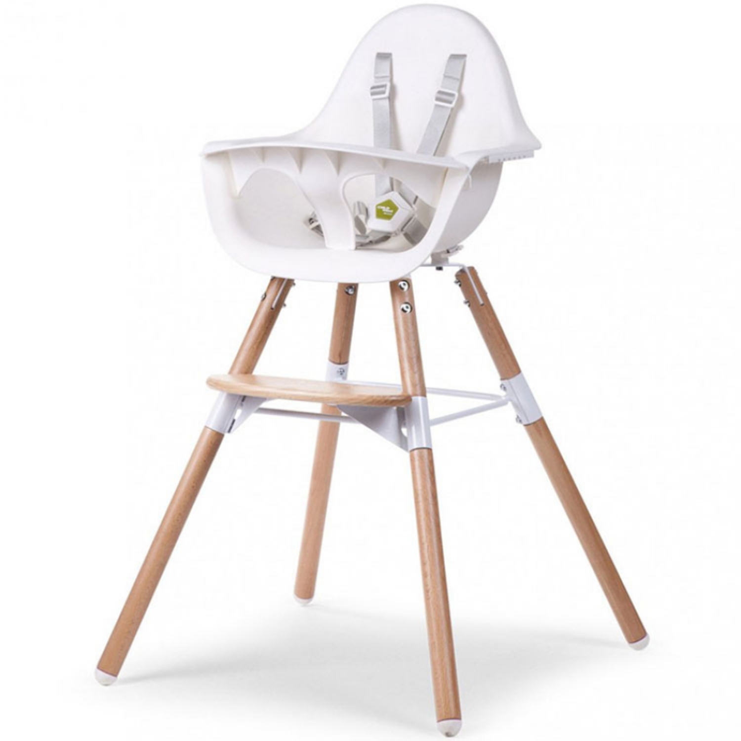 Chaise Haute Evolu 2 Naturel Blanc Childhome