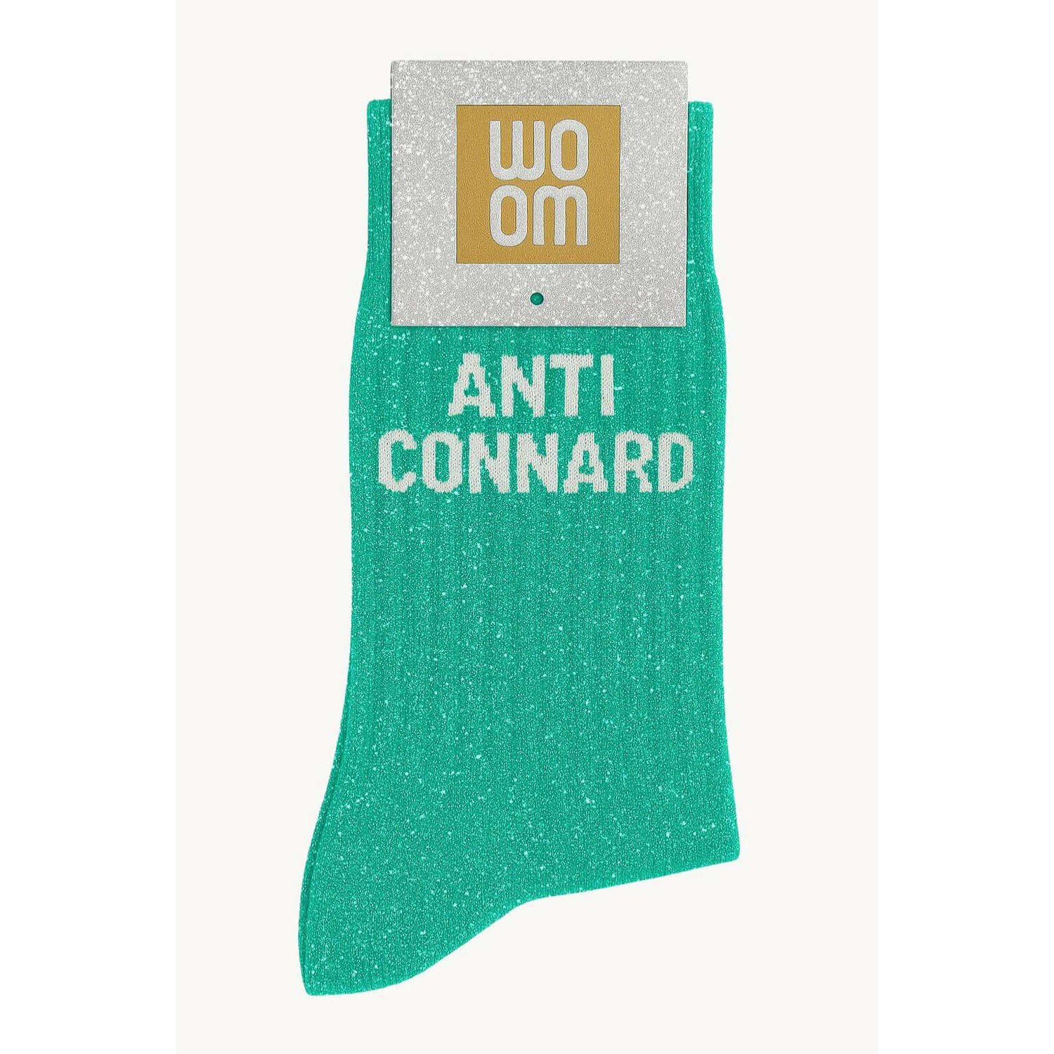 Chaussettes à Paillettes Anti-Connard 36-40 Vert WOOM