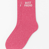 Chaussettes à paillettes Best Friend 36-40 Rose Bubble WOOM