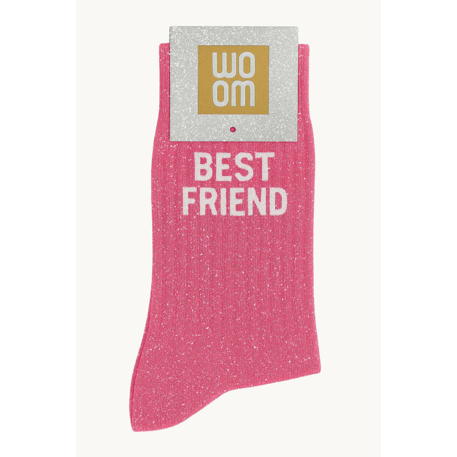 Chaussettes à paillettes Best Friend 36-40 Rose Bubble WOOM