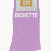 Chaussettes à Paillettes Bichette 36-40 Purple WOOM