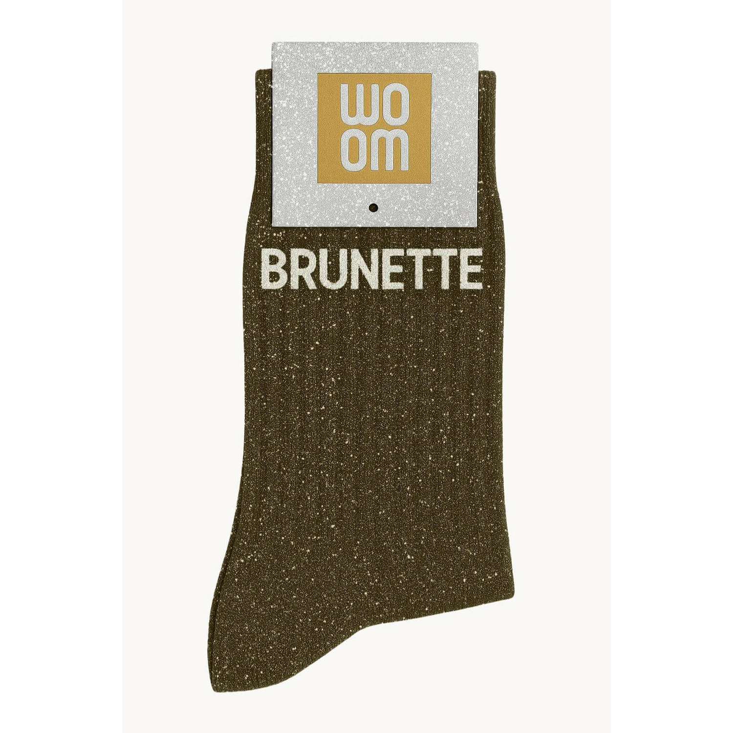 Chaussettes à paillettes Brunette 36-40 Kaki WOOM