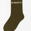 Chaussettes à paillettes Brunette 36-40 Kaki WOOM