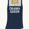 Chaussettes à Paillettes Drama Queen Bleu Marine WOOM