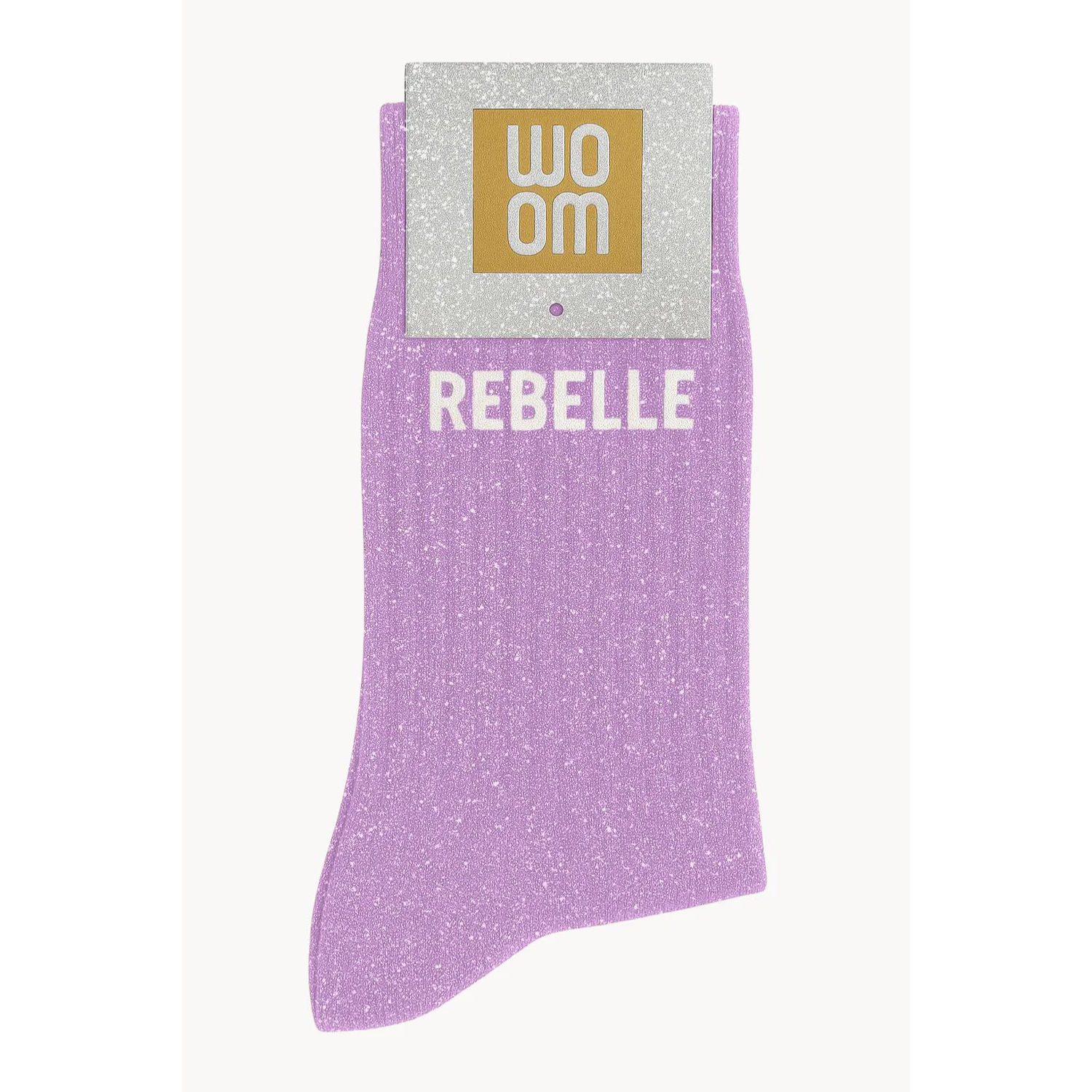 Chaussettes à Paillettes Rebelle Purple WOOM