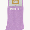 Chaussettes à Paillettes Rebelle Purple WOOM