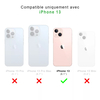 Coque anti-choc en silicone transparent iPhone 13 La Coque Française