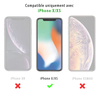 Coque anti-choc en silicone transparent iPhone X/XS La Coque Française