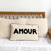 Coussin Amour en toile Opjet