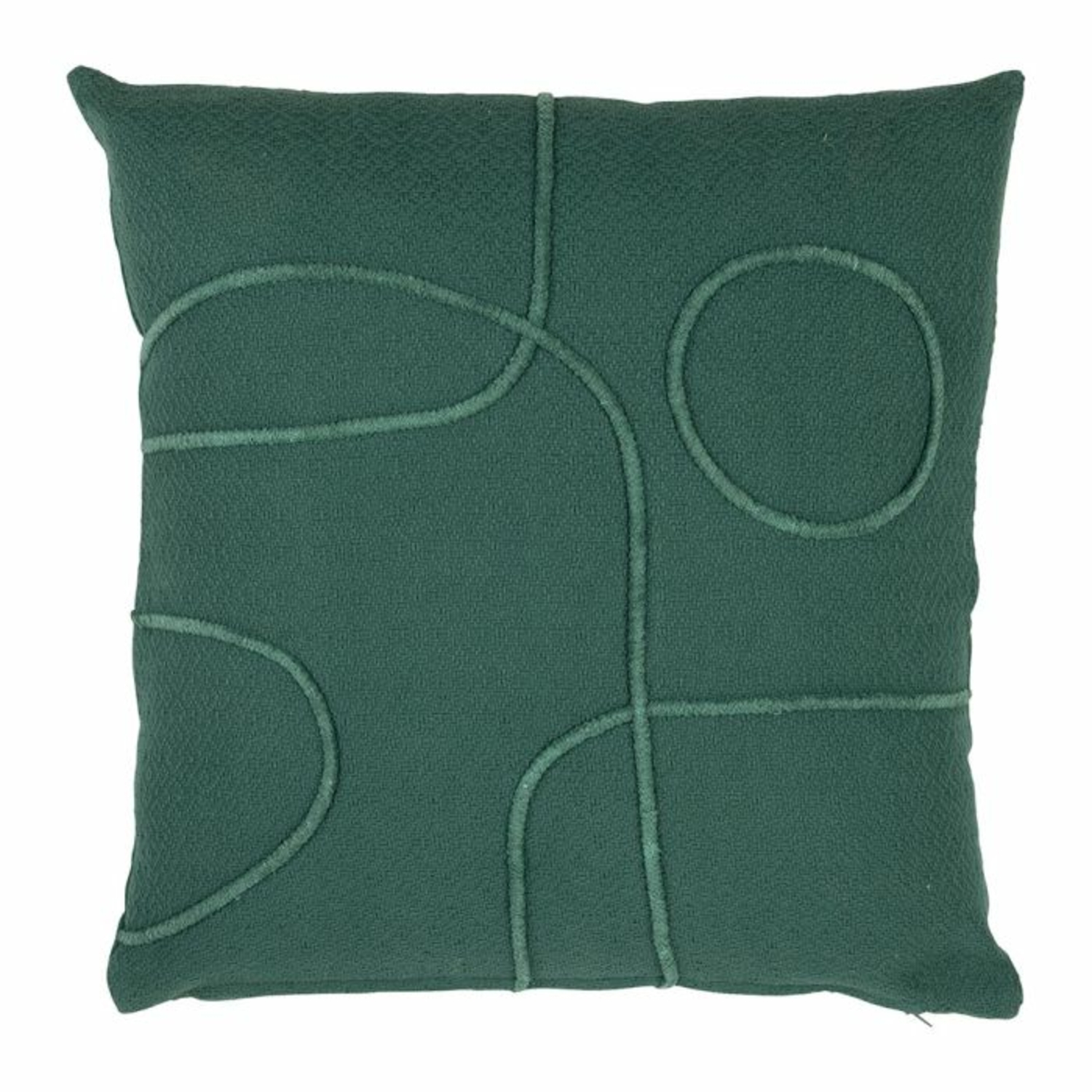 Coussin Artyfolk Uni Brodé Emeraude Sema Design