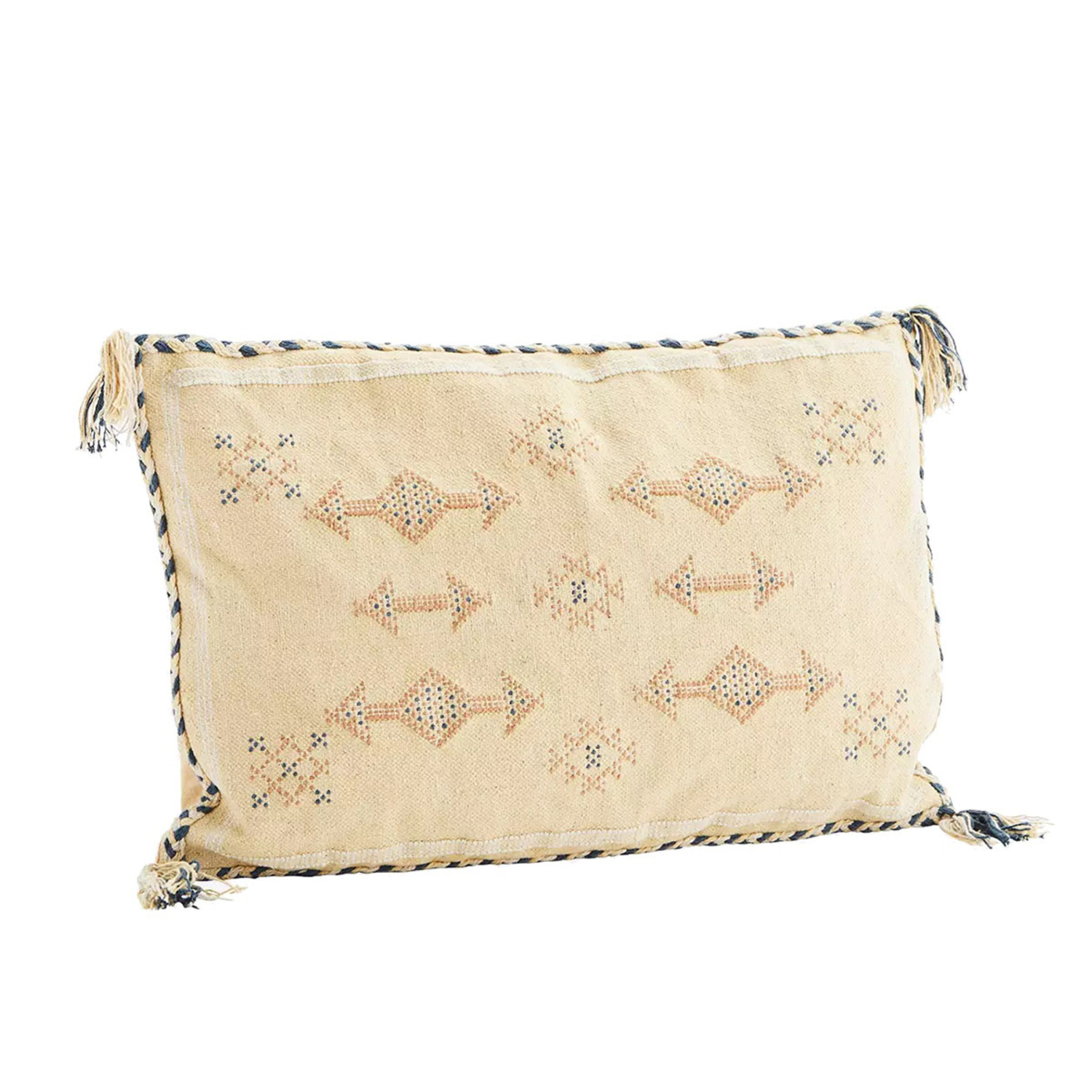 Coussin aux motifs ethniques (40 x 60 cm) Vanille Madam Stoltz