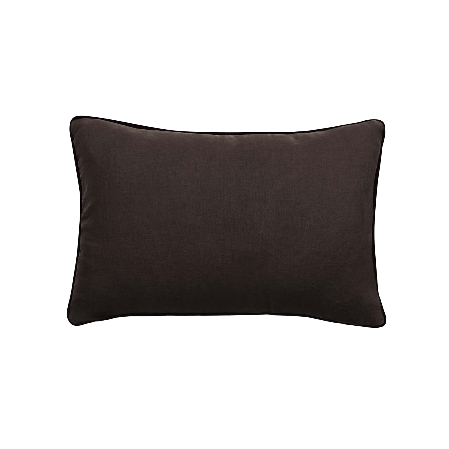 Coussin Prelude en lin lavé Café 40 x 60 Vent Du Sud