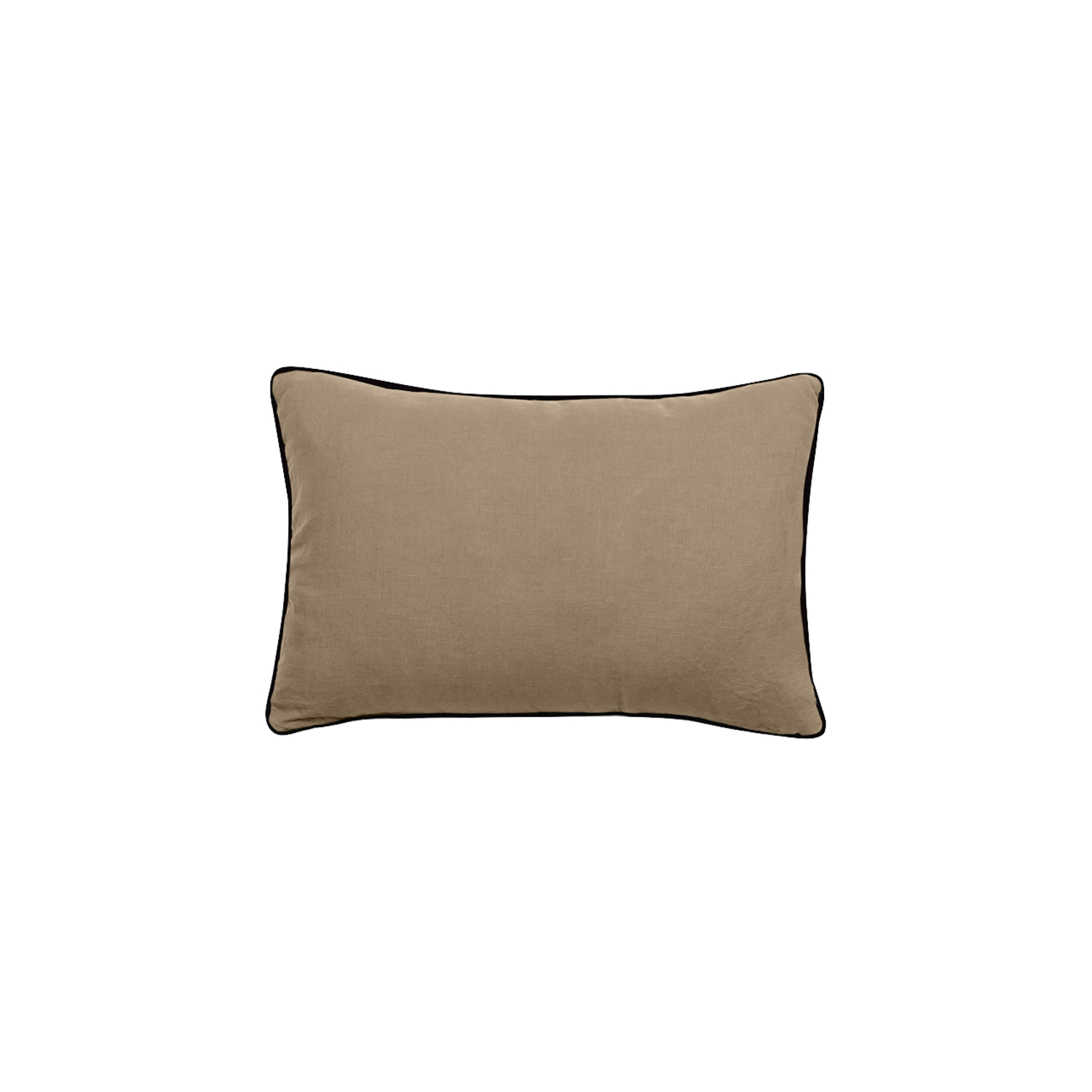 Coussin Prelude en lin lavé Camel 40 x 60 Vent Du Sud