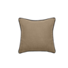 Coussin Prelude en lin lavé Camel 45 x 45 Vent Du Sud