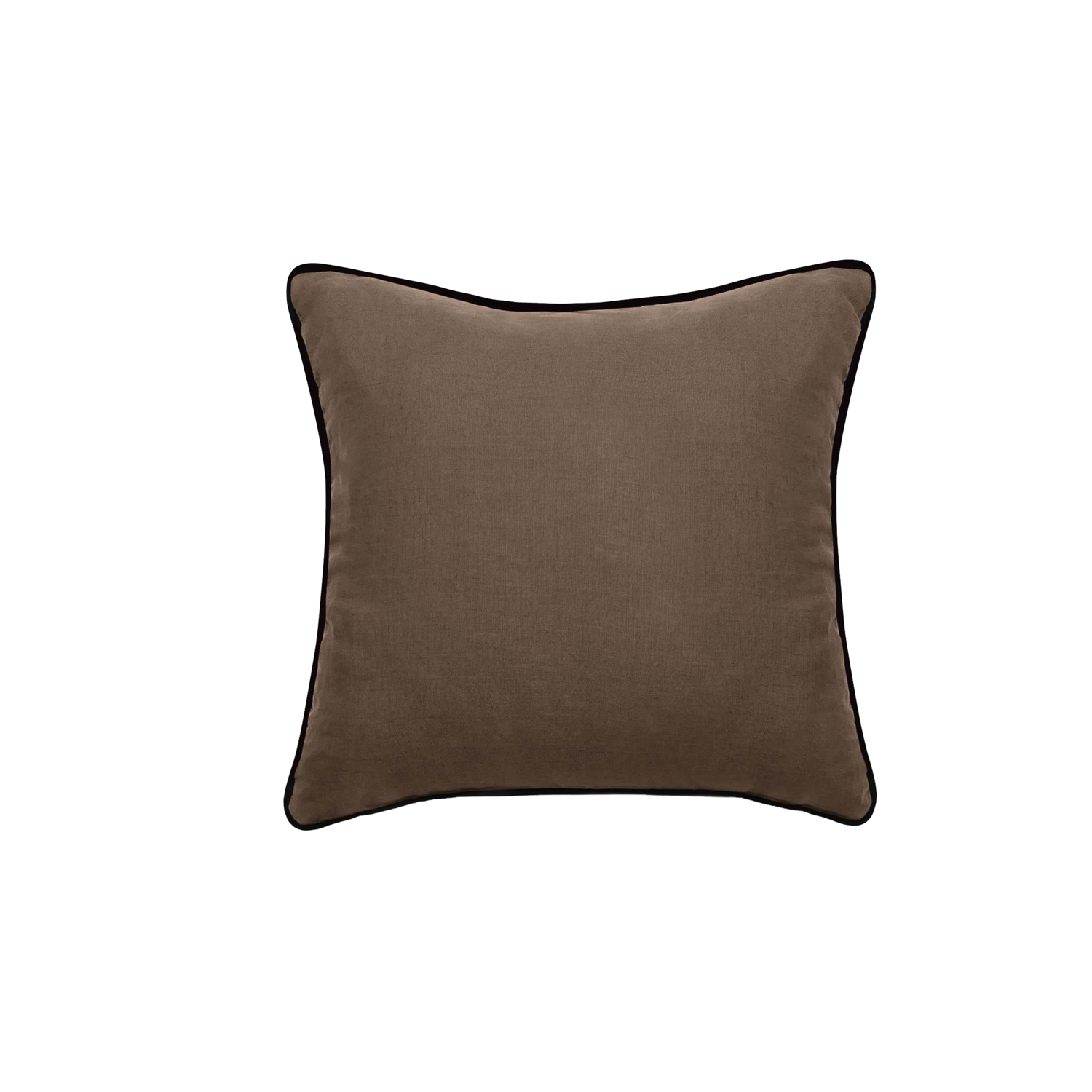 Coussin Prelude en lin lavé Tabac 45 x 45 Vent Du Sud