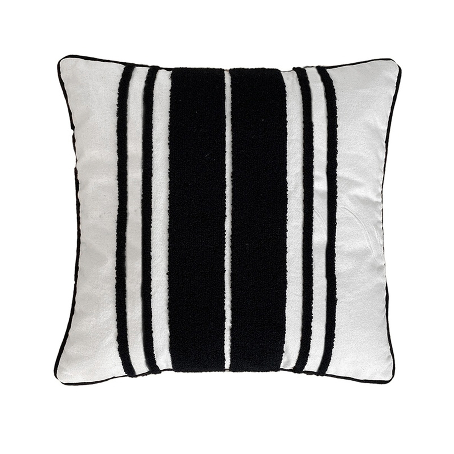 Coussin Rayures Noir Opjet