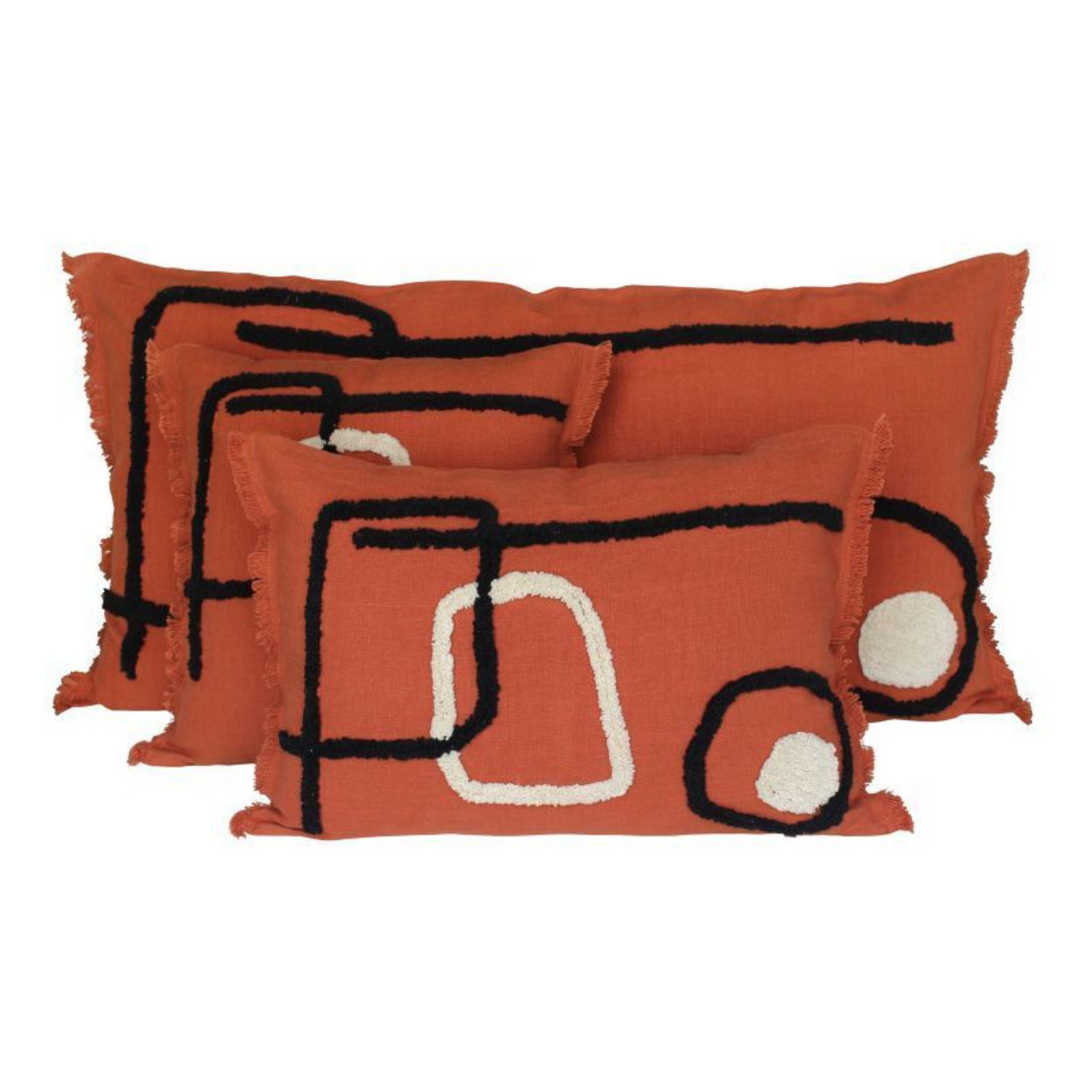 Coussin Tikri Brique Haomy