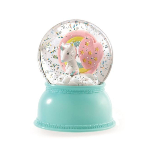 Djeco Veilleuse Boule à Neige Licorne