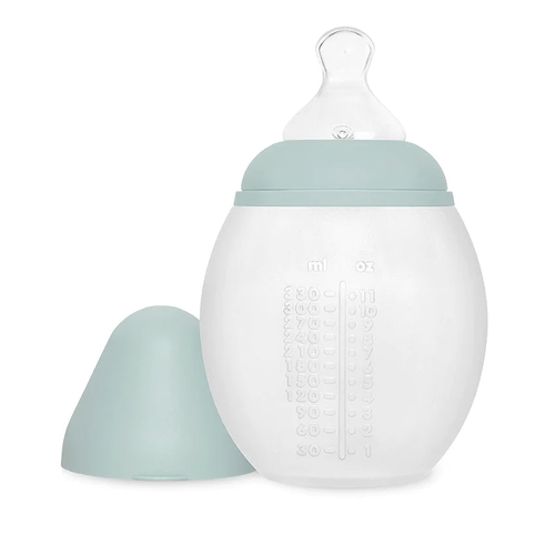 Elhée Biberon en silicone Ivy Green