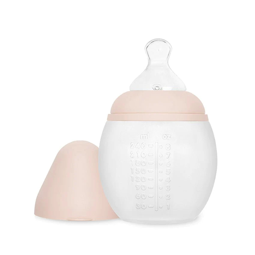 Elhée Biberon en silicone Nude 240 ml