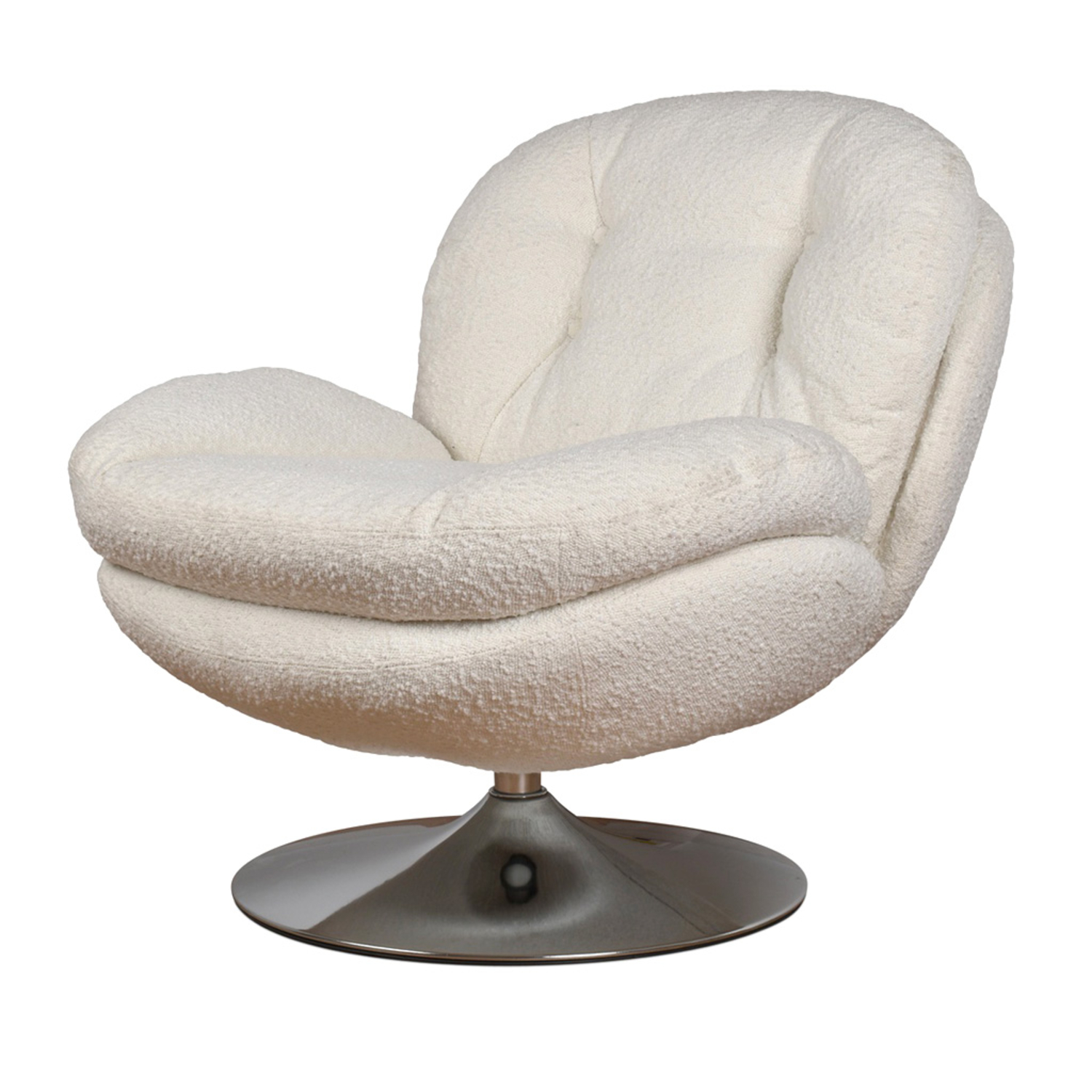 Fauteuil Nuage pivotant Bouclette Blanc Opjet