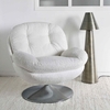 Fauteuil Nuage pivotant Bouclette Blanc Opjet