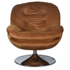 Fauteuil Nuage pivotant Velours Marron Opjet