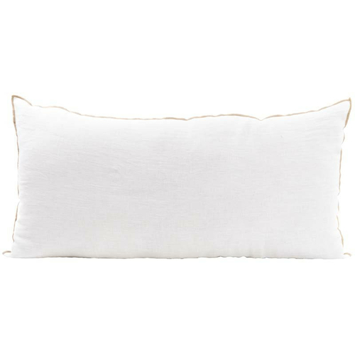 Haomy Coussin Chennai Blanc 55 x 110