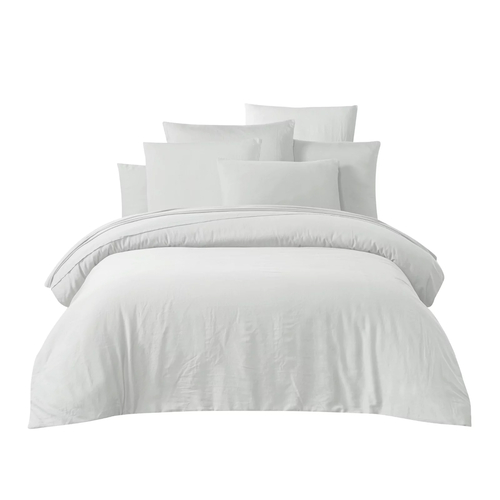 Haomy Housse de couette Taloa Blanc