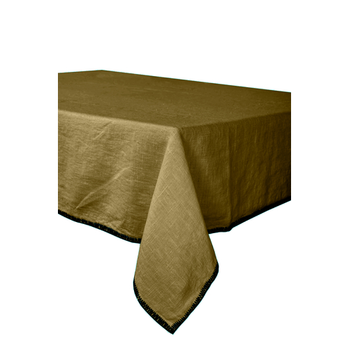 Haomy Nappe Letia en lin Vert Olive