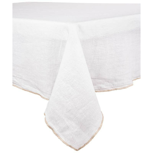 Haomy Nappe Venise en lin Blanc