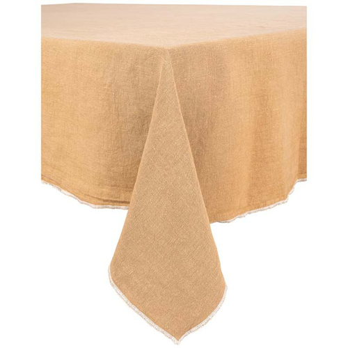 Haomy Nappe Venise en lin Tabac