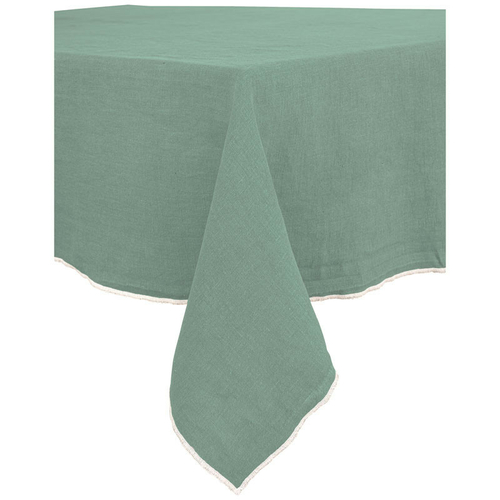 Haomy Nappe Venise en lin Vert Sauge