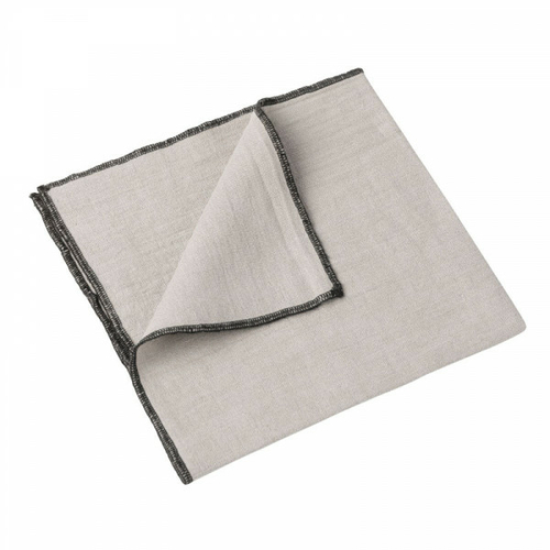 Haomy Serviette de table Luri (40 x 40 cm) Naturel