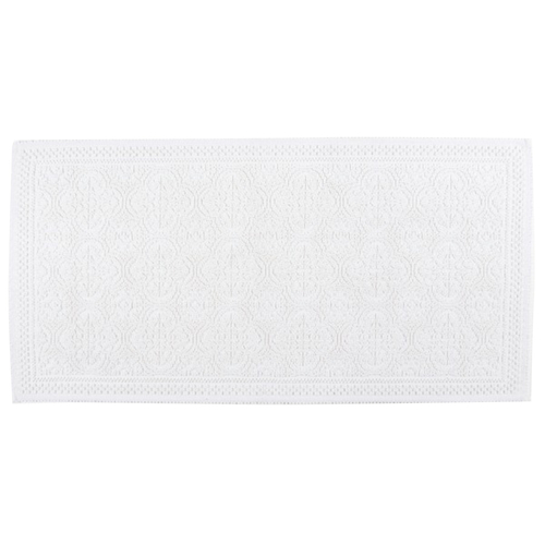 Haomy Tapis de bain Kymi 55 x 110cm Blanc