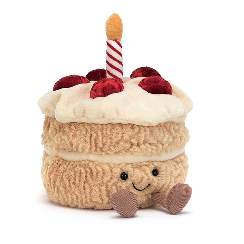 Jellycat Peluche Amuseable Gâteau d'Anniversaire