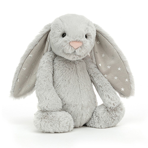 Jellycat Peluche Bashful Bunny Stars - Medium Shimmer