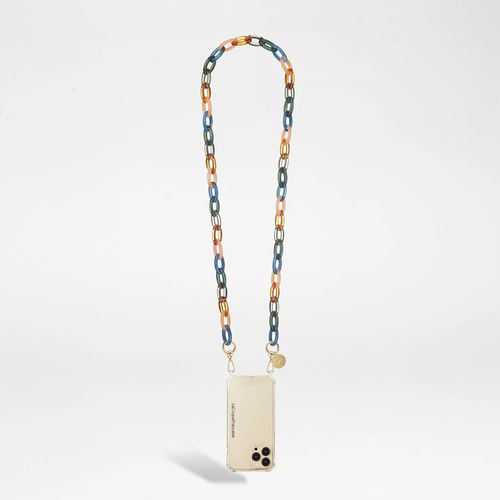 La Coque Française Chaîne bijoux Rita Orange et Bleu