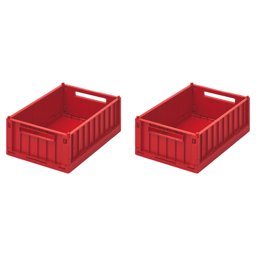 Liewood Pack de 2 Caisses de rangement Weston Apple Red Medium