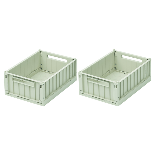 Liewood Pack de 2 Caisses de rangement Weston Dusty Mint Medium