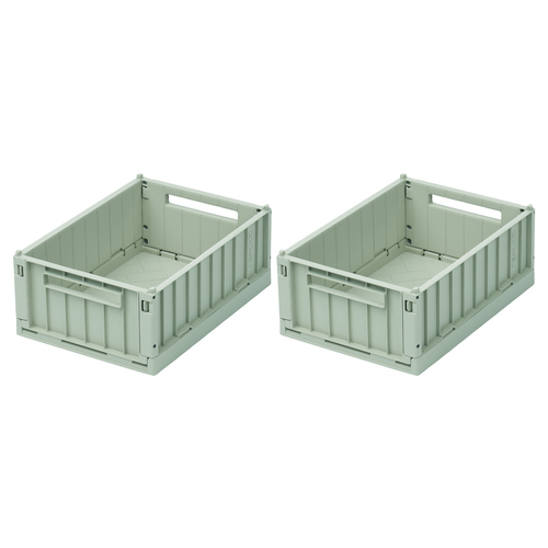 Liewood Pack de 2 Caisses de rangement Weston Peppermint Medium