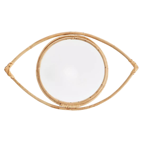 Madam Stoltz Miroir Oeil en bambou