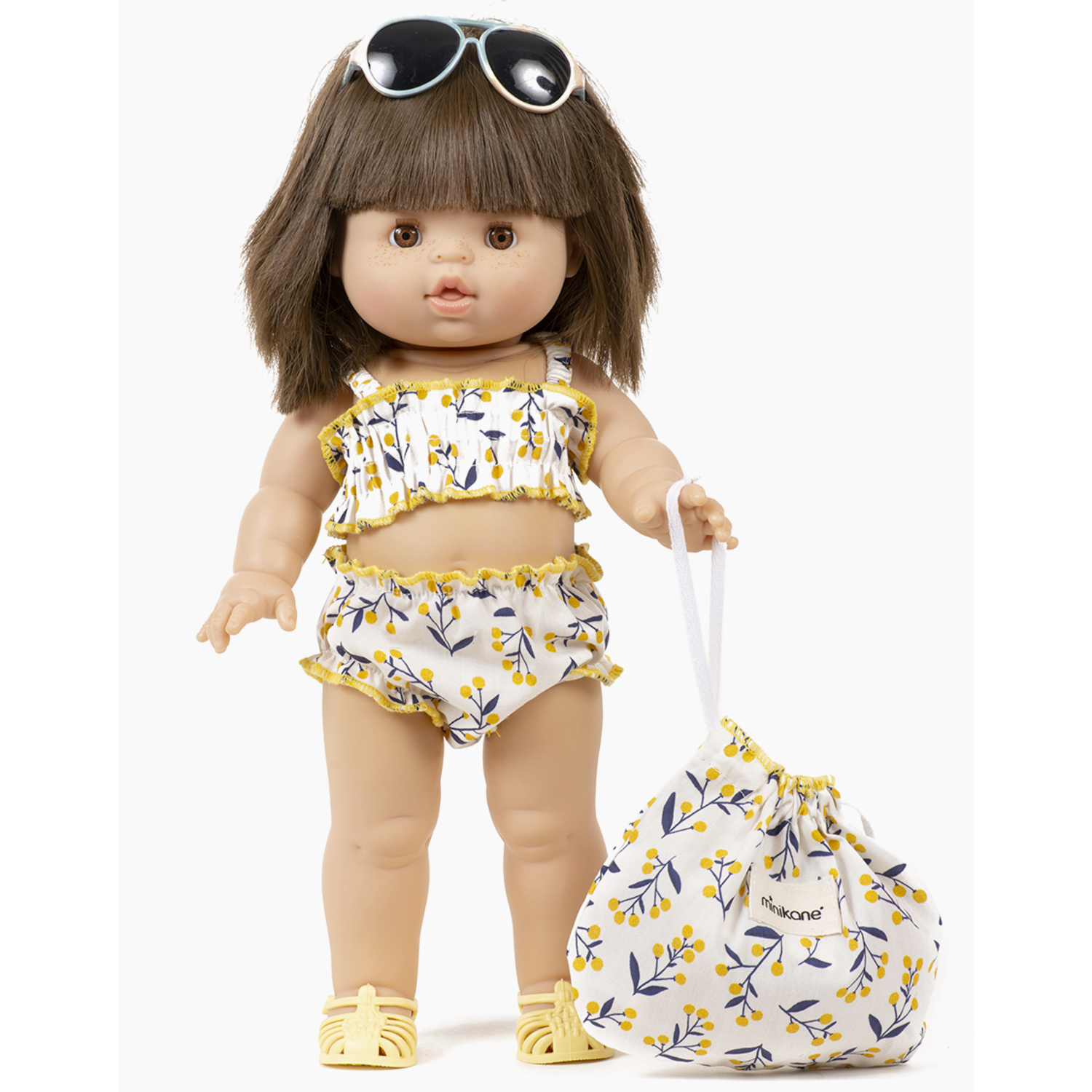 Maillot de bain rétro 2 pièces avec pochon Mimosa Minikane