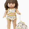 Maillot de bain rétro 2 pièces avec pochon Mimosa Minikane