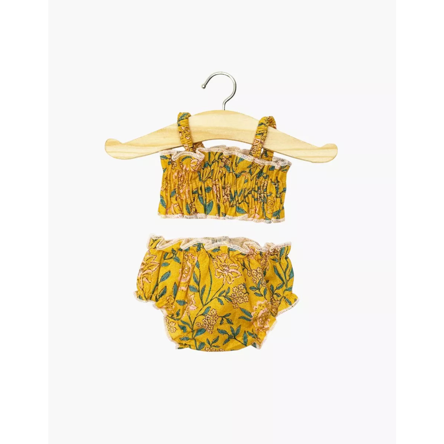 Maillot de bain rétro 2 pièces Océane Moutarde Minikane